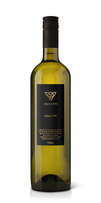 Wiggly Tail - Dry White Wine by piggs peake